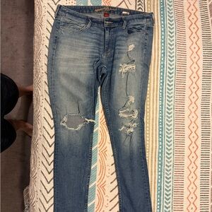 Arizona Women's Blue Distressed Jeans